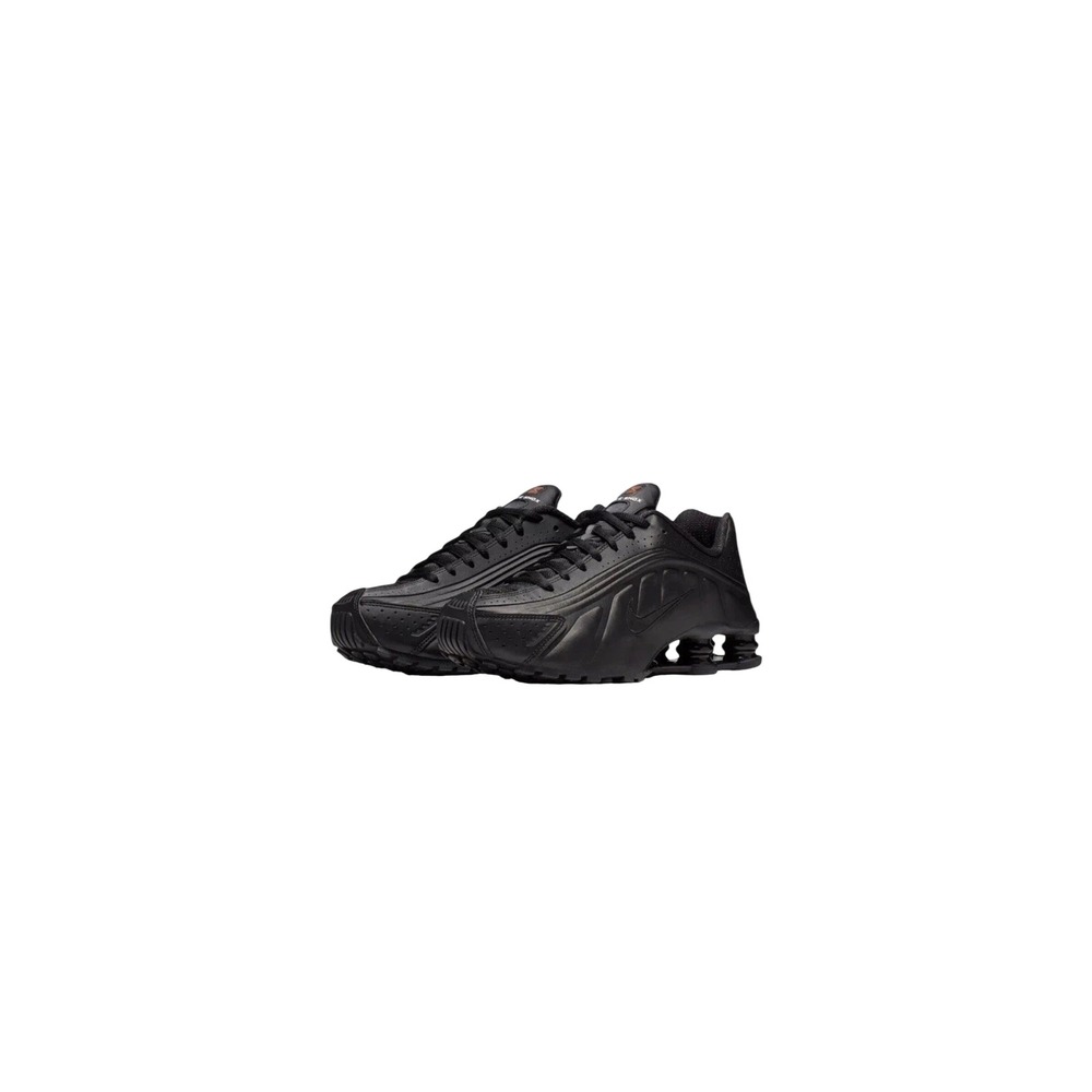 Nike Shox R4 Womens Black Max Orange Athletic Sneakers‎ AR3565-004 Size 8.5